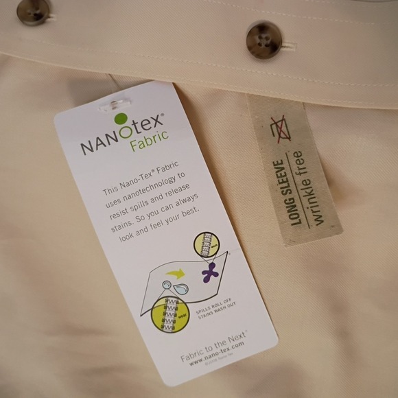 NEW Cabela's Outfitter Series Shirt Mens Large Tall Beige Outdoors Workwear - Picture 6 of 10